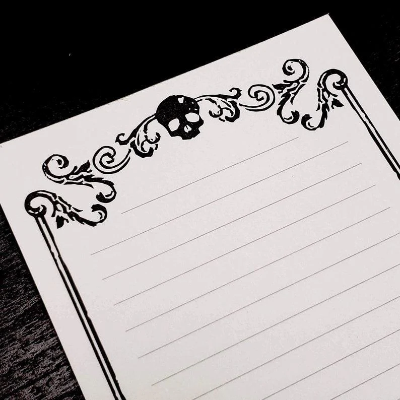 Skylab Letterpress: Memento Mori - Letterpressed Notepad - Image 2
