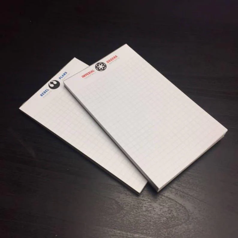 Skylab Letterpress: Rebel Plans - Letterpressed Notepad - Image 2