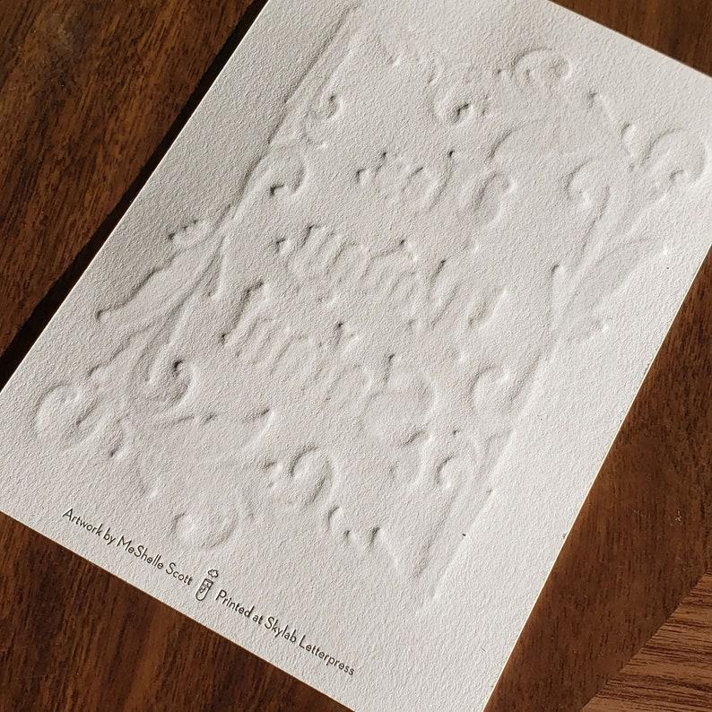Skylab Letterpress: Yes Today Satan Art Print - Letterpressed Print Wall Art - 5x7" - Image 2
