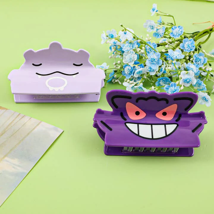 SoapElenGlen: Playful Purple Monster - Shaped Hair Clip - Light Purple - Image 2