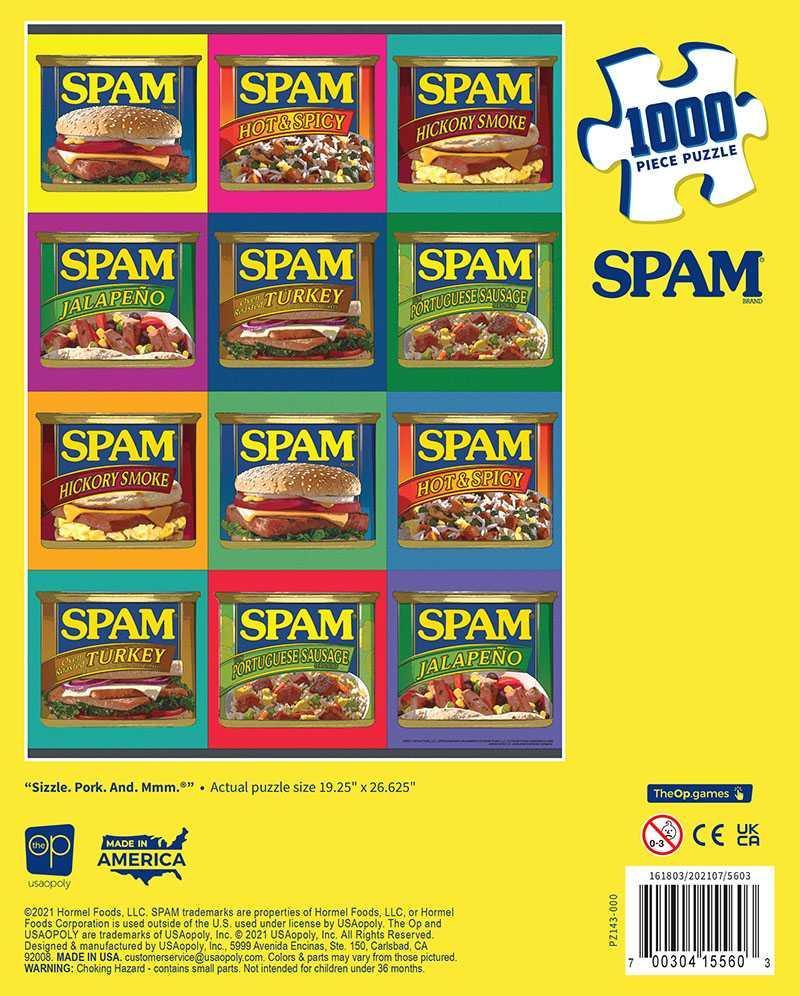 Spam: "SIZZLE. PORK. AND. MMMM." - 1000 Piece Puzzle - Image 2