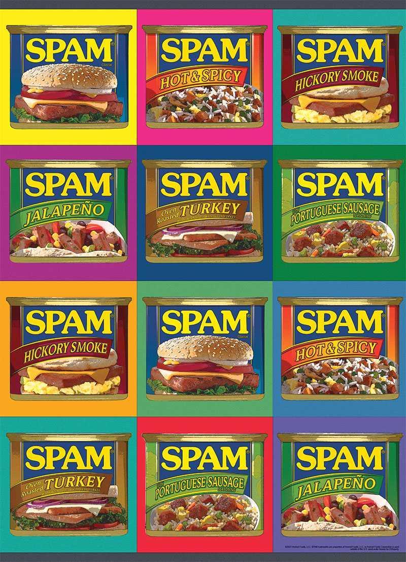 Spam: "SIZZLE. PORK. AND. MMMM." - 1000 Piece Puzzle - Image 6