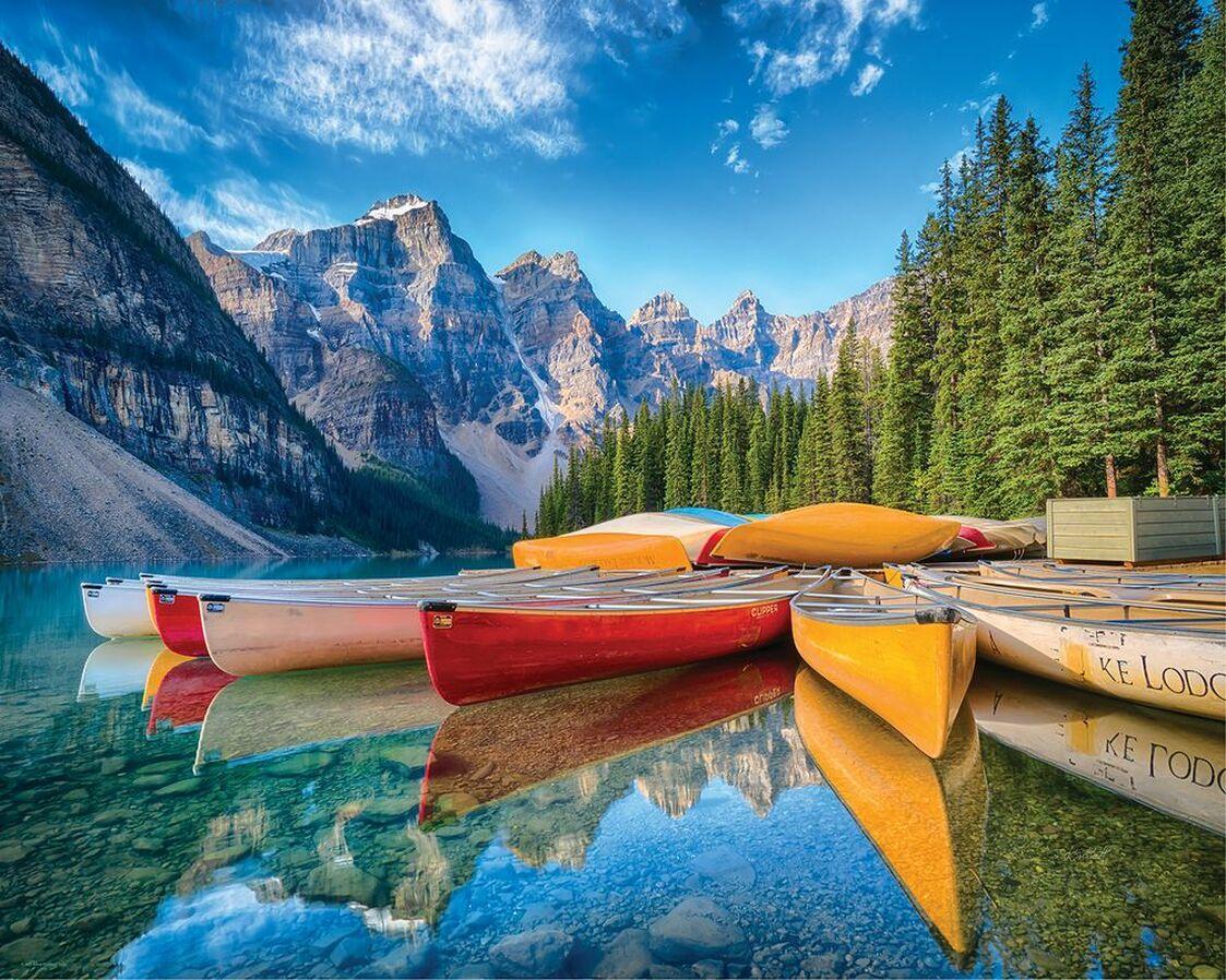 Springbok Puzzles: Calm Canoes - 1000 Piece Puzzle - Image 2