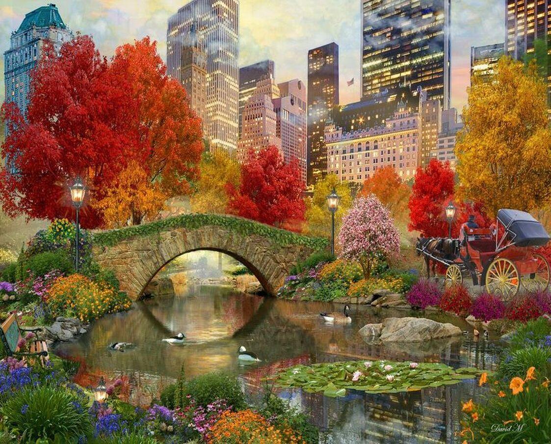 Springbok Puzzles: Central Park Paradise - 500 Piece Puzzle