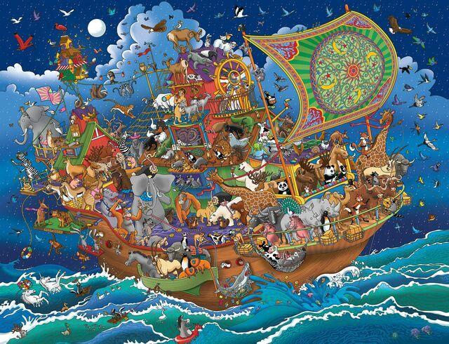 Springbok Puzzles: Noah's Ark Adventure - 400 Piece Puzzle - Image 2