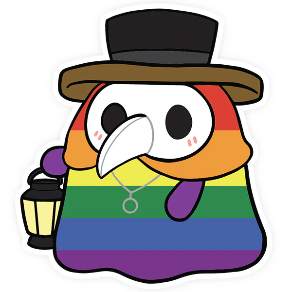 Squishable: Enamel Pin - Plague Doctor - Pride