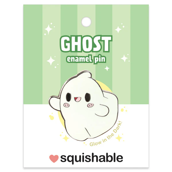 Squishable: Enamel Pin - Spooky Ghost
