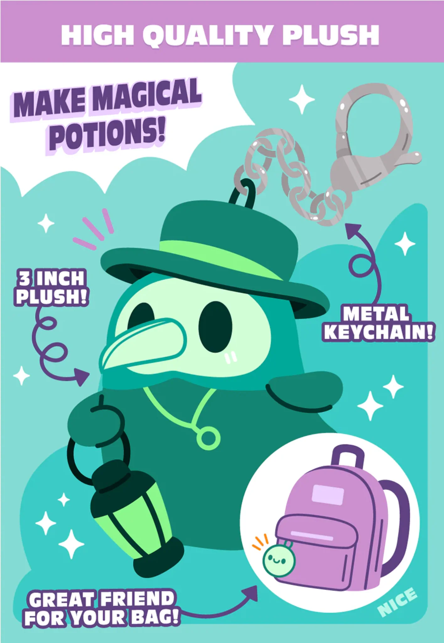 Squishable: Mystery Plush Keychain - Doctor Plague - Image 3