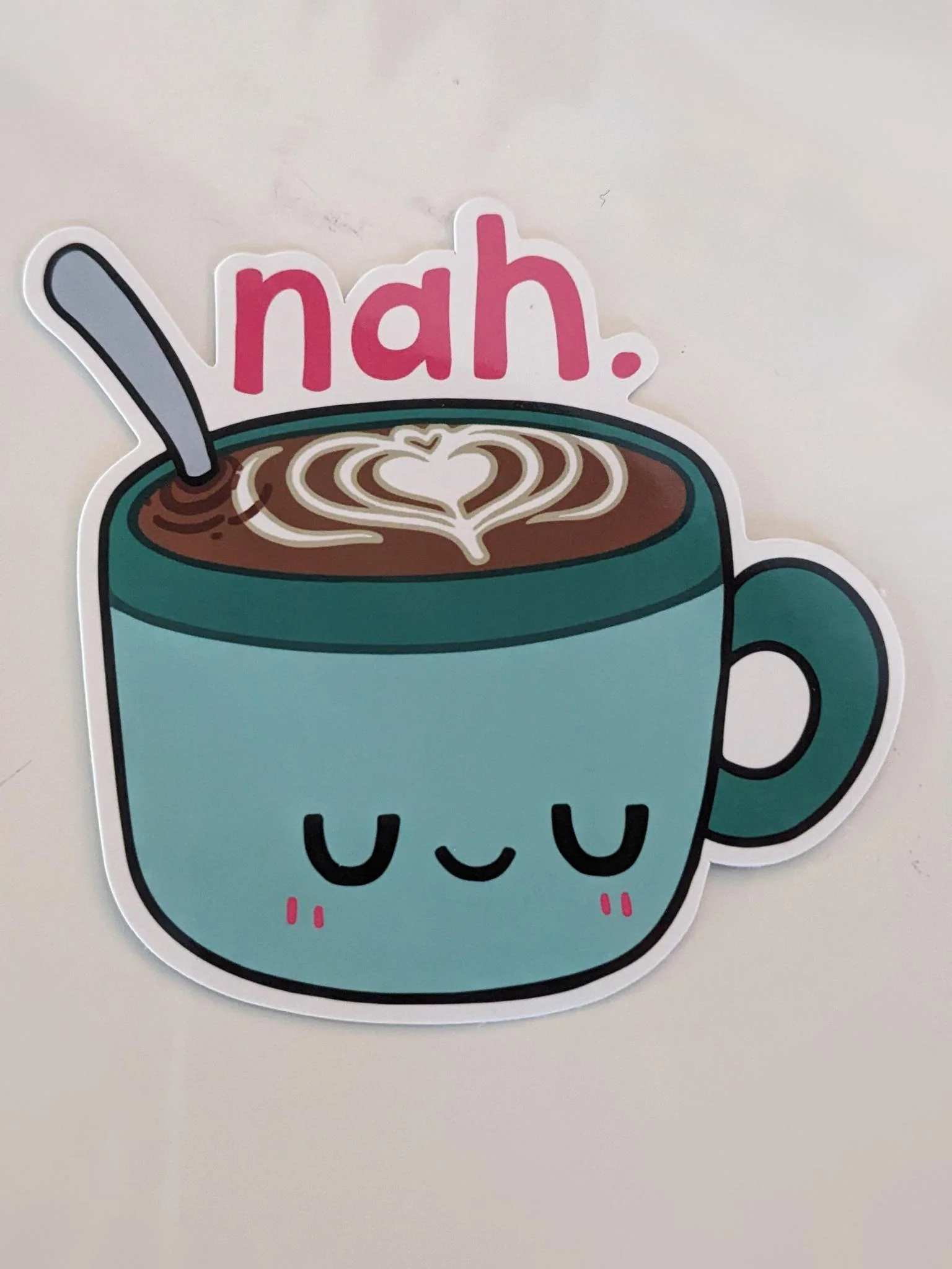 Squishable: Sticker - NAH Latte