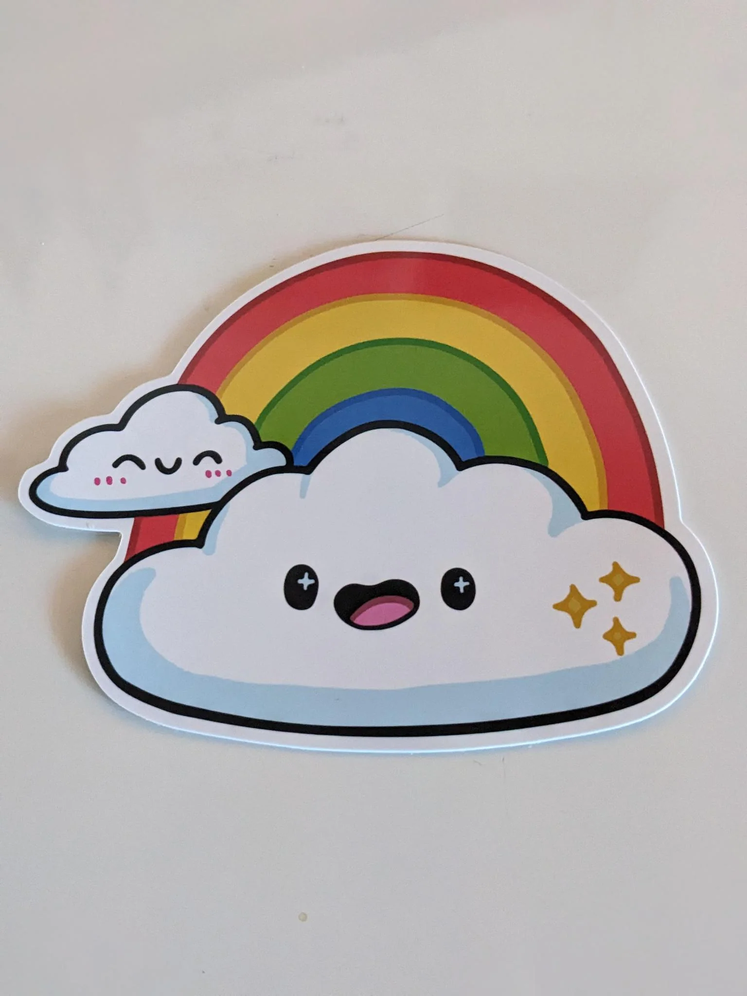 Squishable: Sticker - Rainbow in Clouds