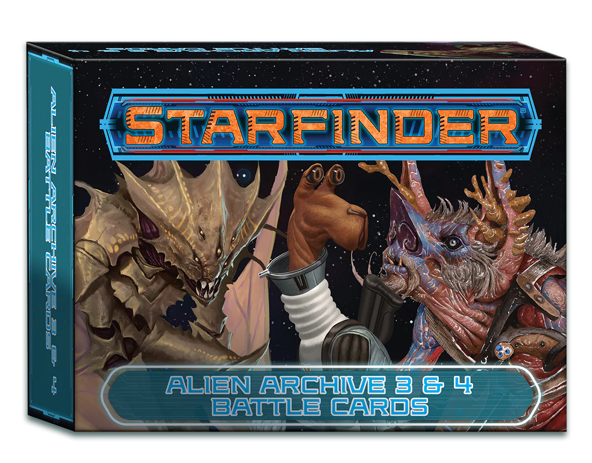 Starfinder RPG: Alien Archive 3 and 4 Battle Cards