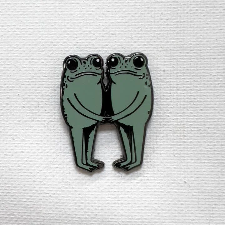 Strike Gently Co: Frog Friends Enamel Pin