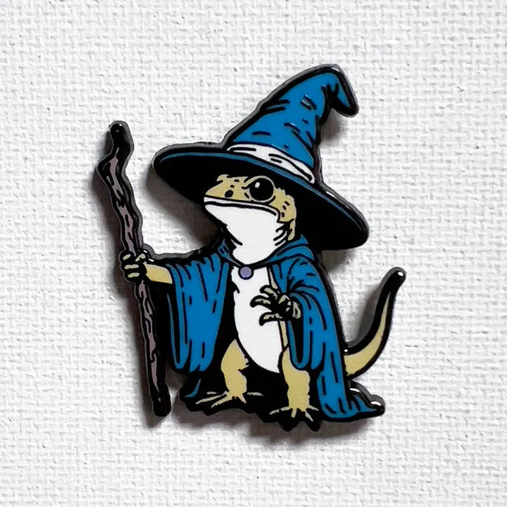 Strike Gently Co: Lizard Wizard Enamel Pin