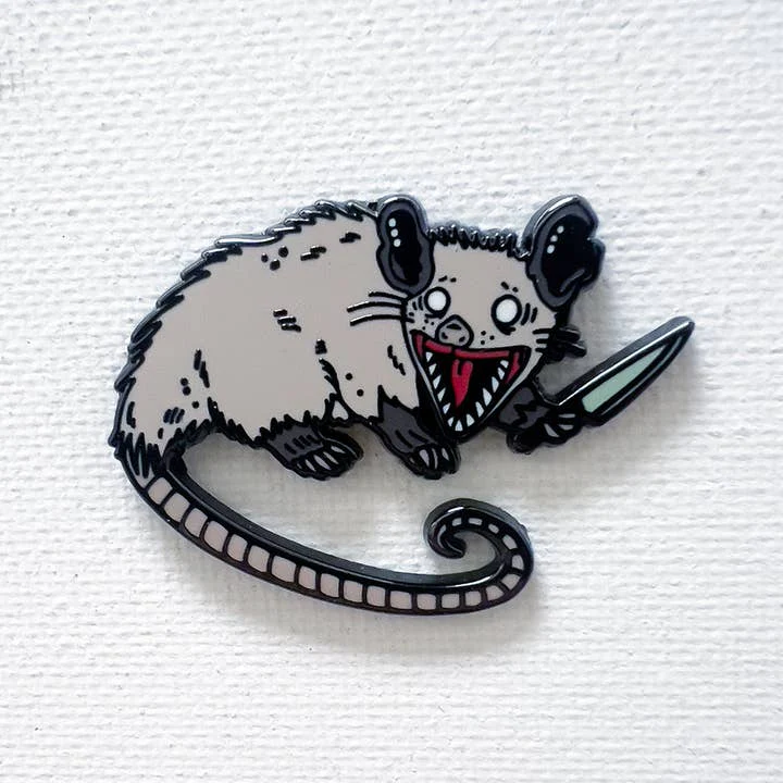 Strike Gently Co: Possum Enamel Pin