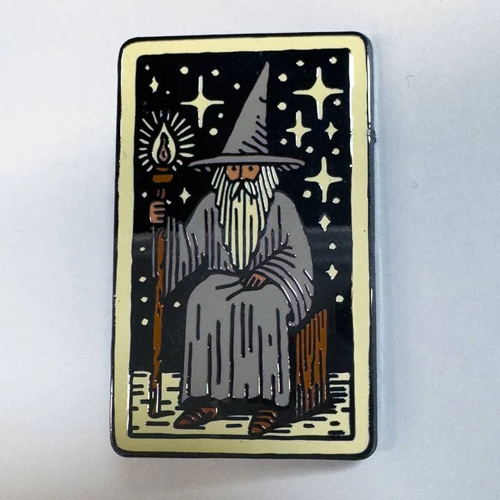 Strike Gently Co: Wizard Tarot Card Enamel Pin