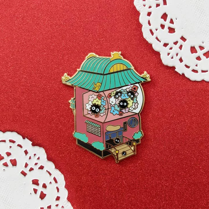 Sugar Cubed Studios: Bath House-Pon - Spirited - Enamel Pin