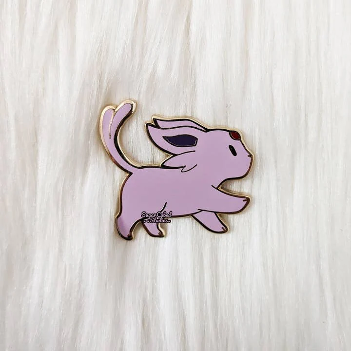Sugar Cubed Studios: Marching Eeveelution - Pocket Monster Enamel Pin Collection - Espeon