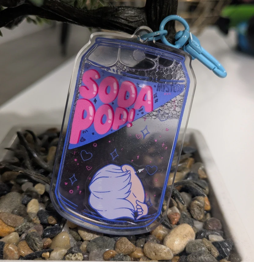 Sugar Cubed Studios: Soda Pop Boys - Liquid Acrylic Keycharm - The Mysterious