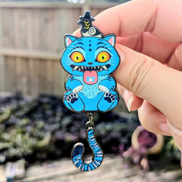 Sugar Cubed Studios: The Derpy Tiger - Dangle Enamel Pin