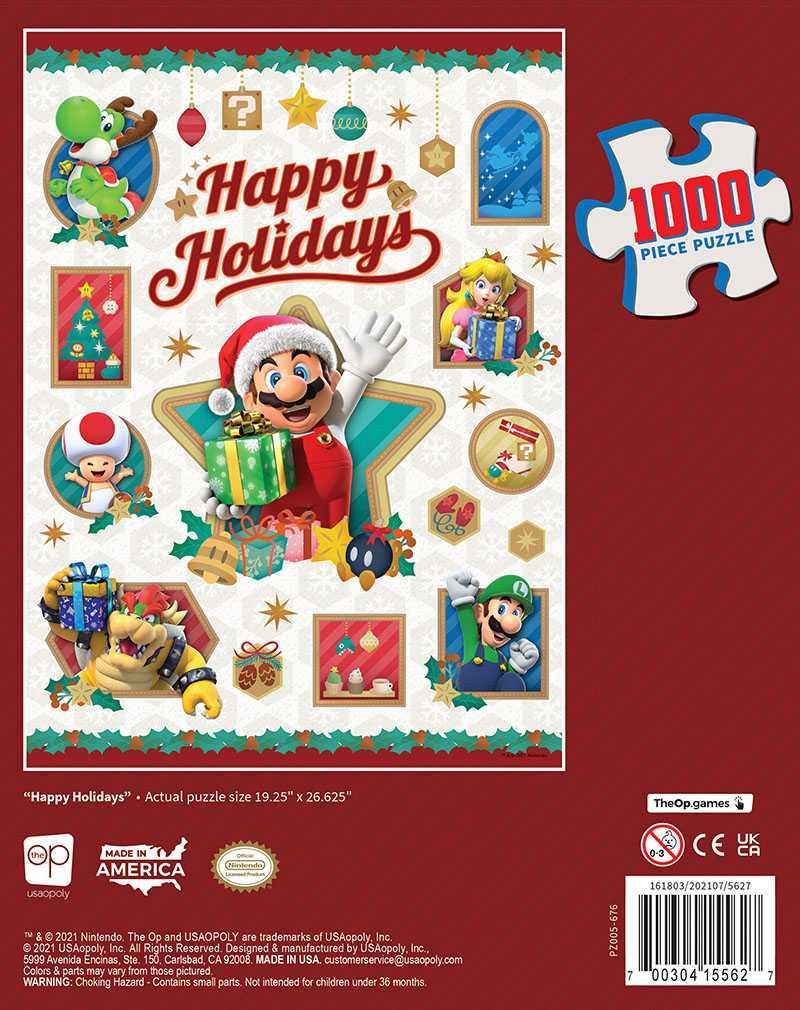 Super Mario - “Happy Holidays” Puzzle (1000 Pieces) - Image 5