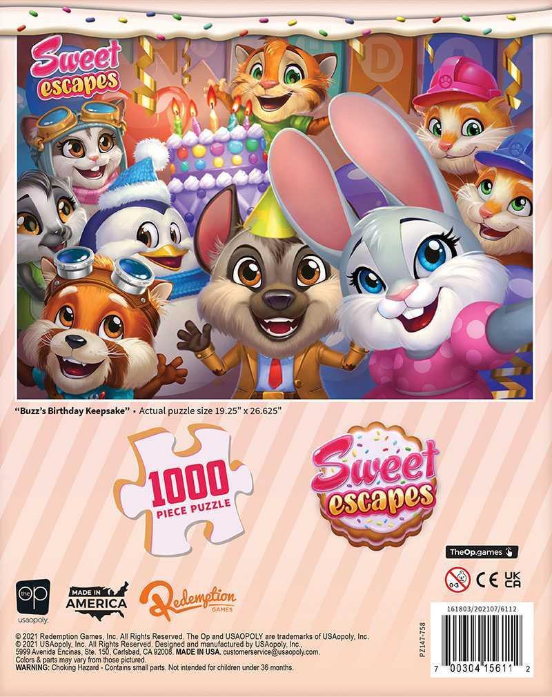Sweet Escapes: Buzz’s Birthday - 1000 Piece Puzzle - Image 3