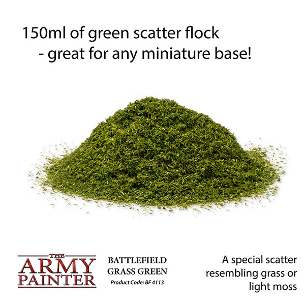 The Army Painter: Battlefield Basing - Scatter Flock - Grass Green - Image 2