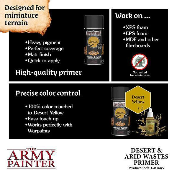 The Army Painter: Gamemaster - Terrain Primer - Desert & Arid Wastes (300ml) - Image 2