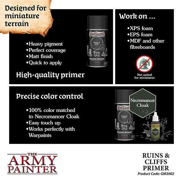 The Army Painter: Gamemaster - Terrain Primer - Ruins & Cliffs (300ml) - Image 2