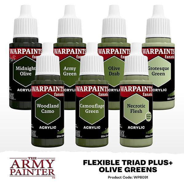 The Army Painter: Warpaints Fanatic - Flexible Triad PLUS+ Set - Olive Greens - Image 2
