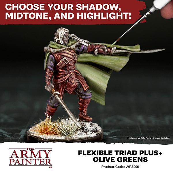 The Army Painter: Warpaints Fanatic - Flexible Triad PLUS+ Set - Olive Greens - Image 3