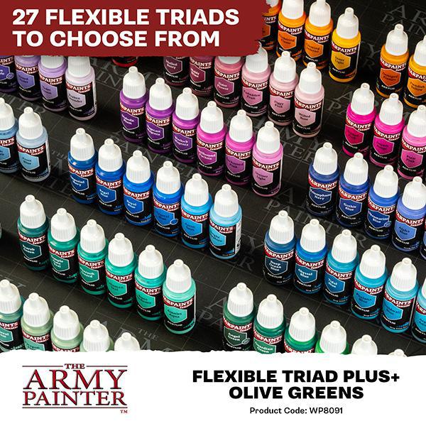 The Army Painter: Warpaints Fanatic - Flexible Triad PLUS+ Set - Olive Greens - Image 4