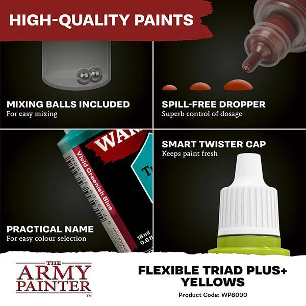 The Army Painter: Warpaints Fanatic - Flexible Triad PLUS+ Set - Yellows - Image 5