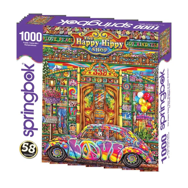 Springbok Puzzles: The Happy Hippy Shop - 1000 Pieces - Image 2