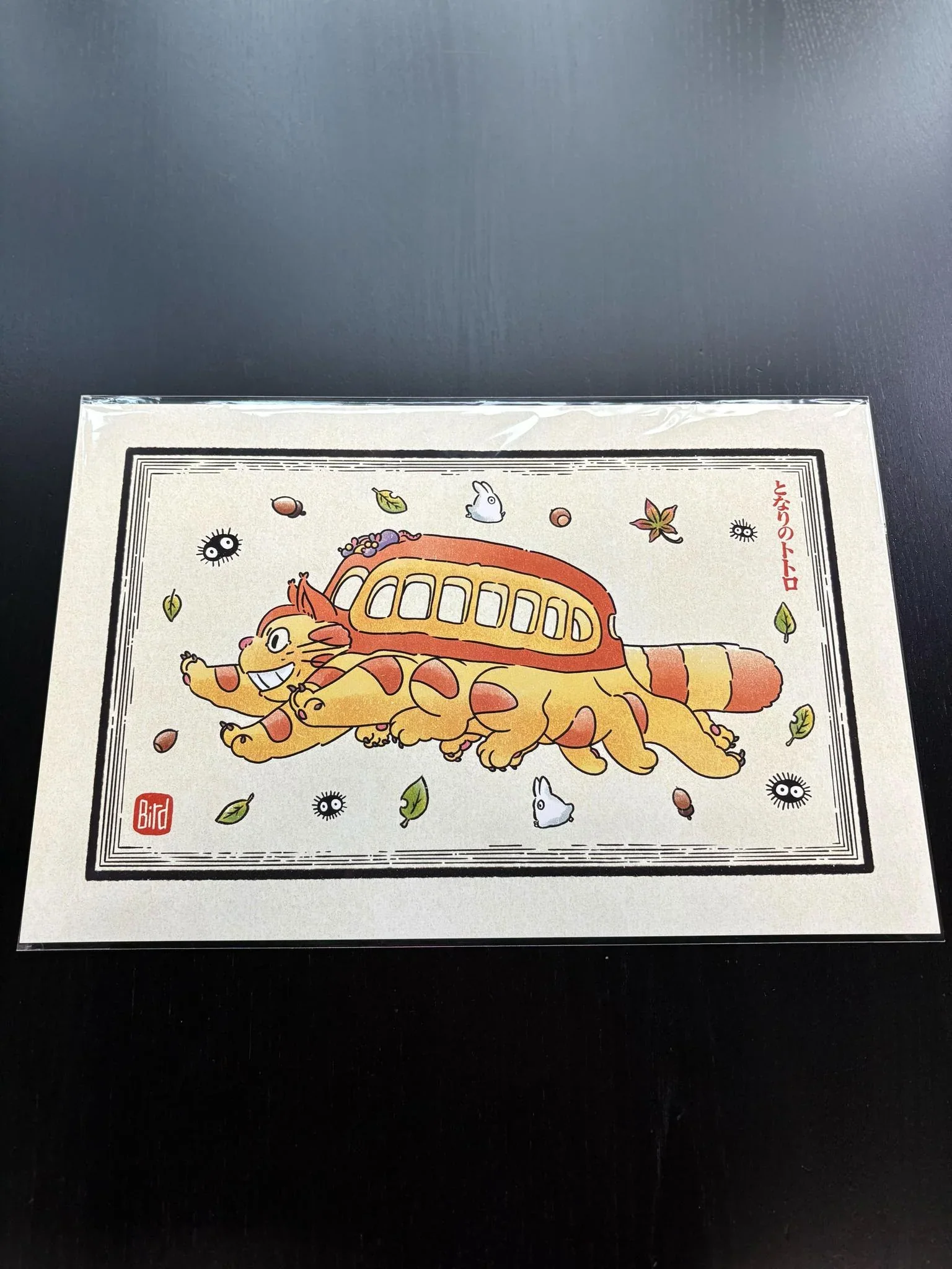 The Laughing Crow: Art Print - 11" x 17" - Ghibli - Catbus
