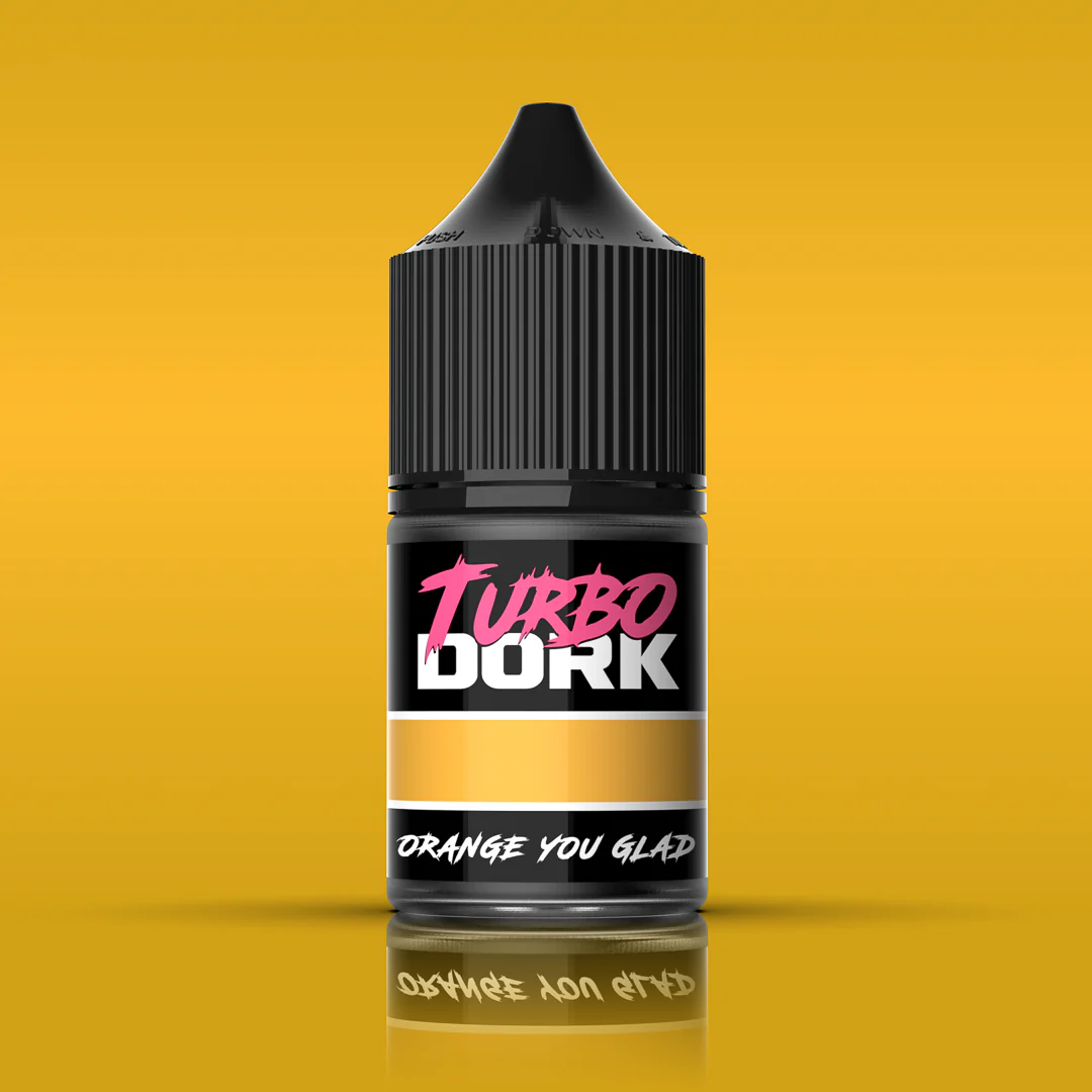 Turbo Dork: Metallic Acrylic Paint - Orange You Glad (22ml)