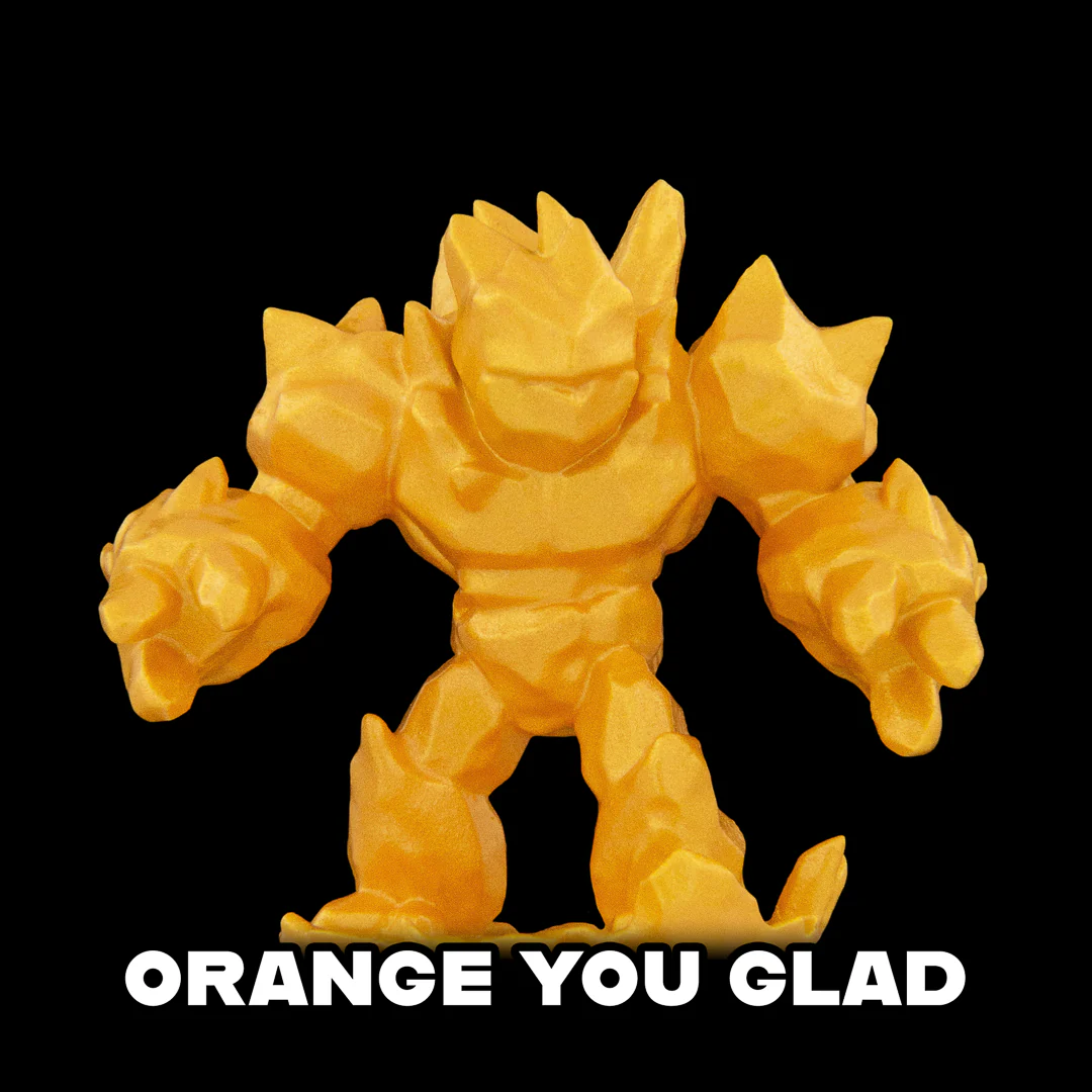 Turbo Dork: Metallic Acrylic Paint - Orange You Glad (22ml) - Image 2