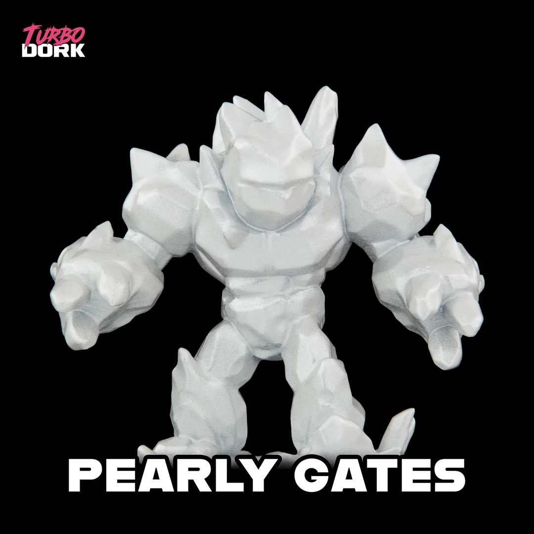 Turbo Dork: Metallic Acrylic Paint - Pearly Gates (22ml) - Image 2