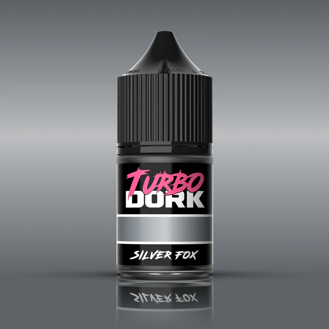 Turbo Dork: Metallic Acrylic Paint - Silver Fox (22ml)