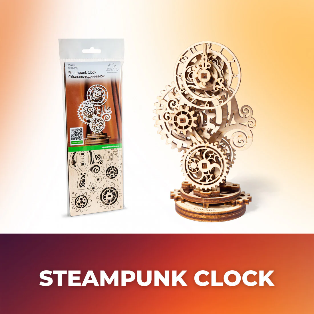 UGears: Steampunk Clock 2.0 - Image 2