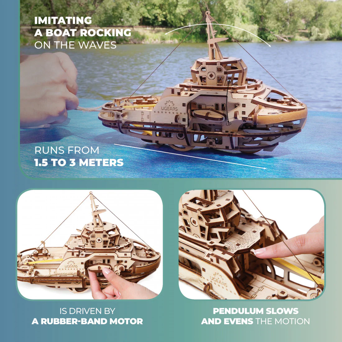 UGears: Tugboat - Image 5
