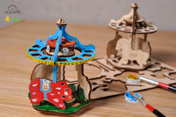 UGears: UGears 4Kids - Coloring Model - Merry-Go-Round