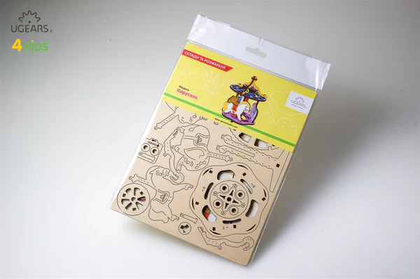 UGears: UGears 4Kids - Coloring Model - Merry-Go-Round - Image 2
