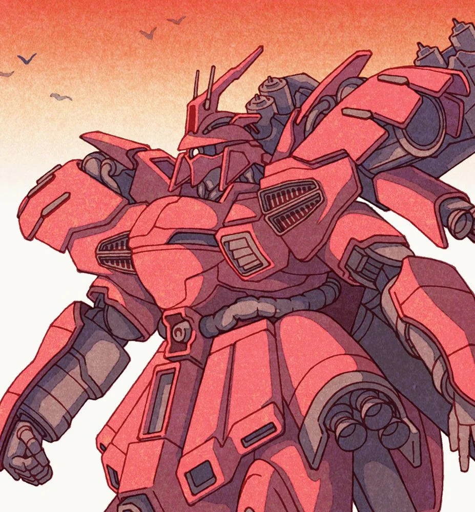 Ukiyo-e Heroes: Gundam - Temple Red - Image 2