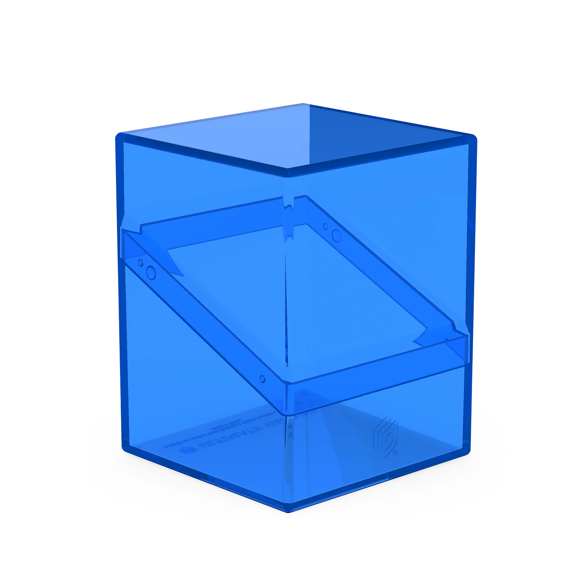 Ultimate Guard: Boulder 100+ Deck Box - Clear Sapphire - Blue