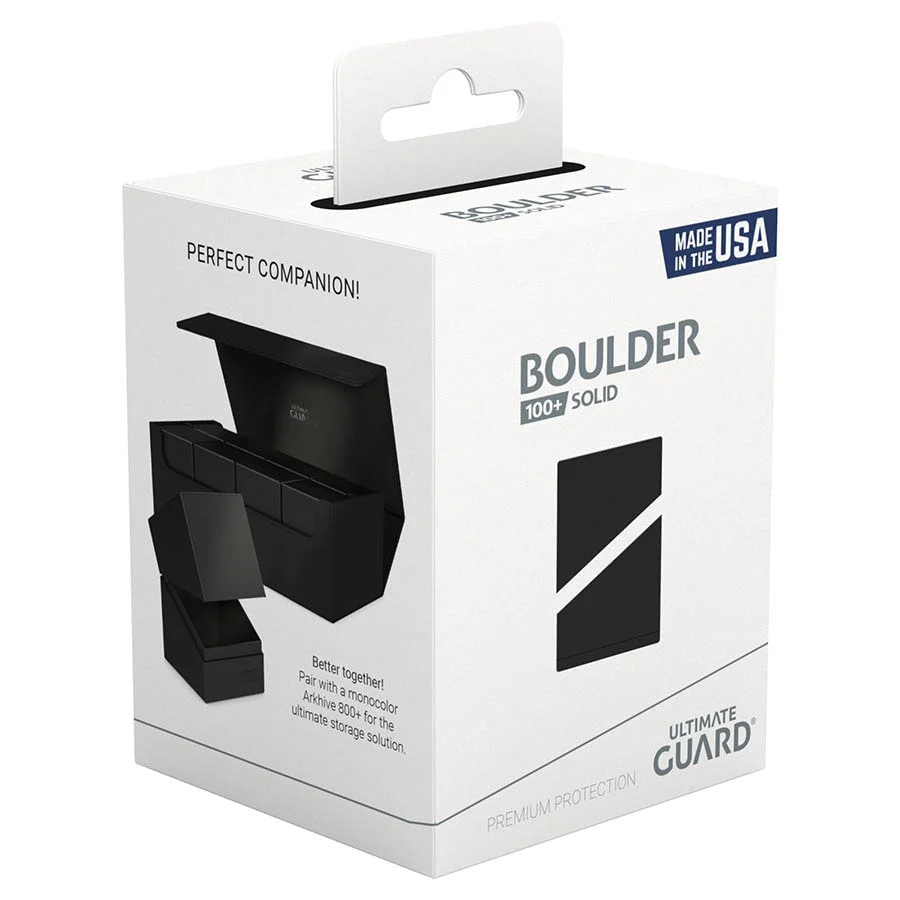 Ultimate Guard: Boulder 100+ Deck Box - Solid Black