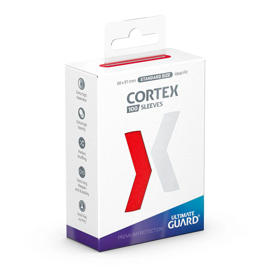 Ultimate Guard: Cortex Sleeves - Standard Size Matte Red (100)