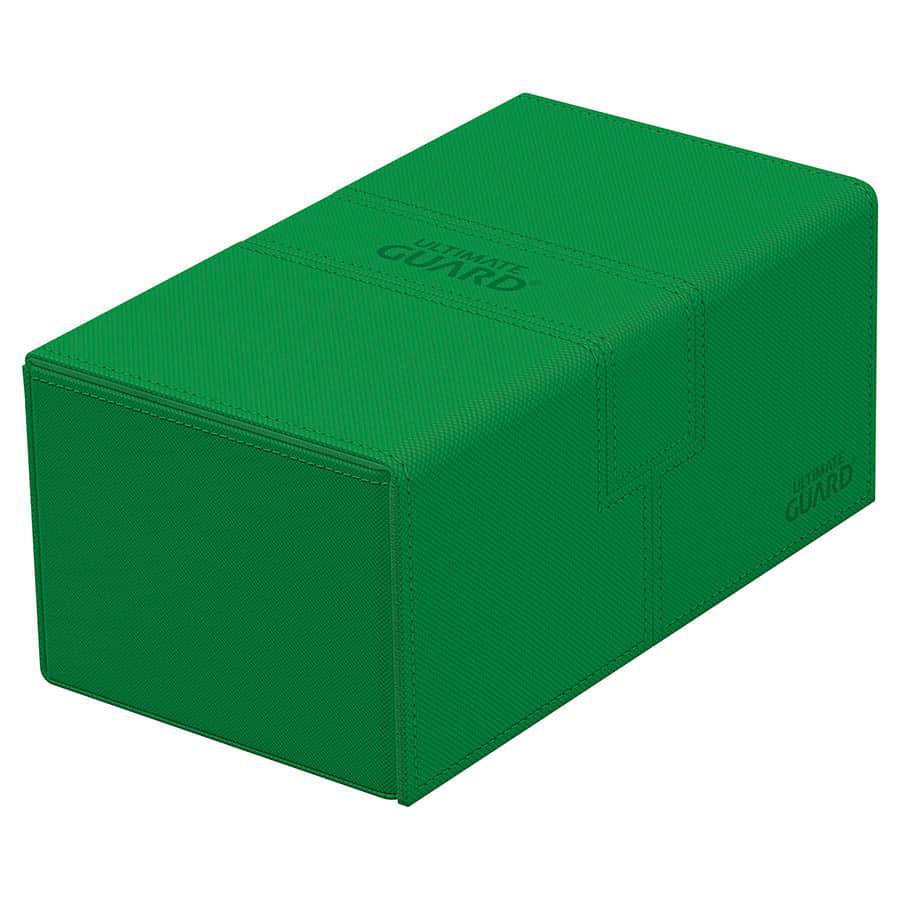 Ultimate Guard: Twin Flip'n'Tray 200+ Deck Storage Box - Xenoskin Green - Image 2