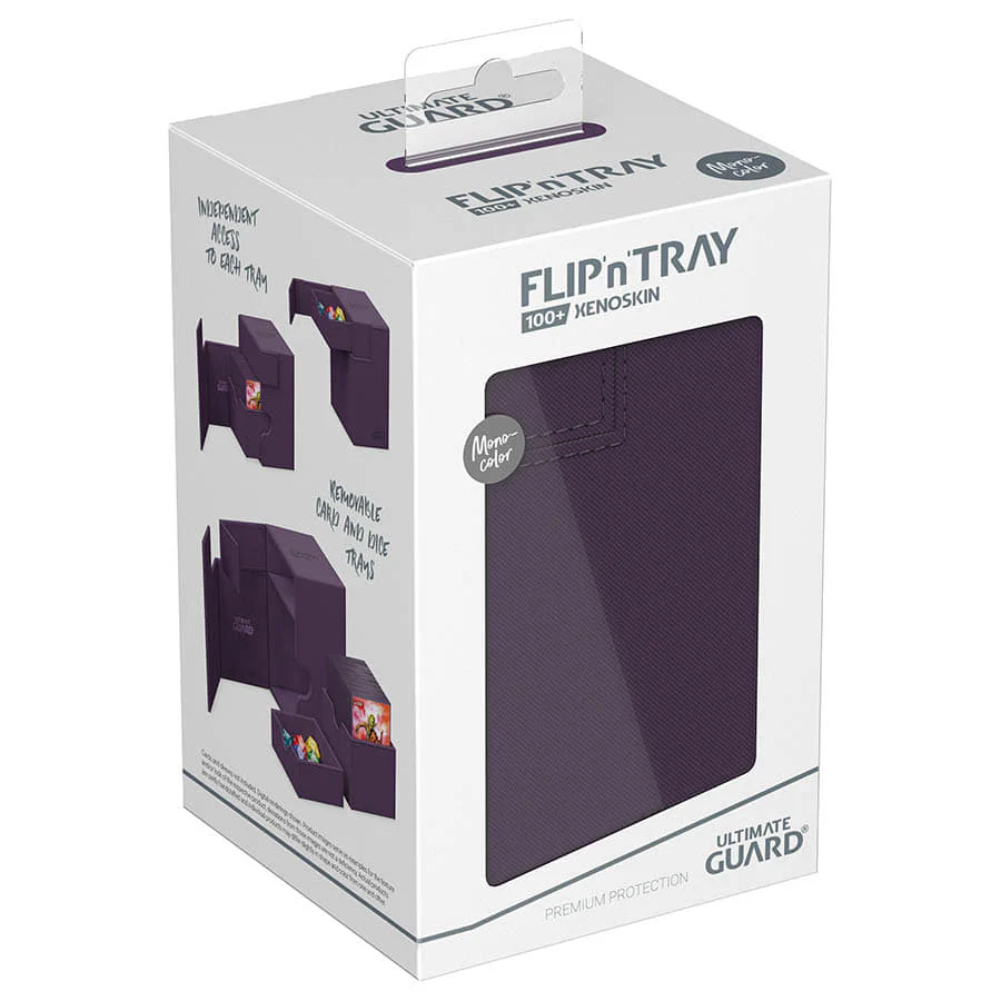 Ultimate Guard: Xenoskin Flip'N'Tray Deck Case 100+ - Monocolor Purple