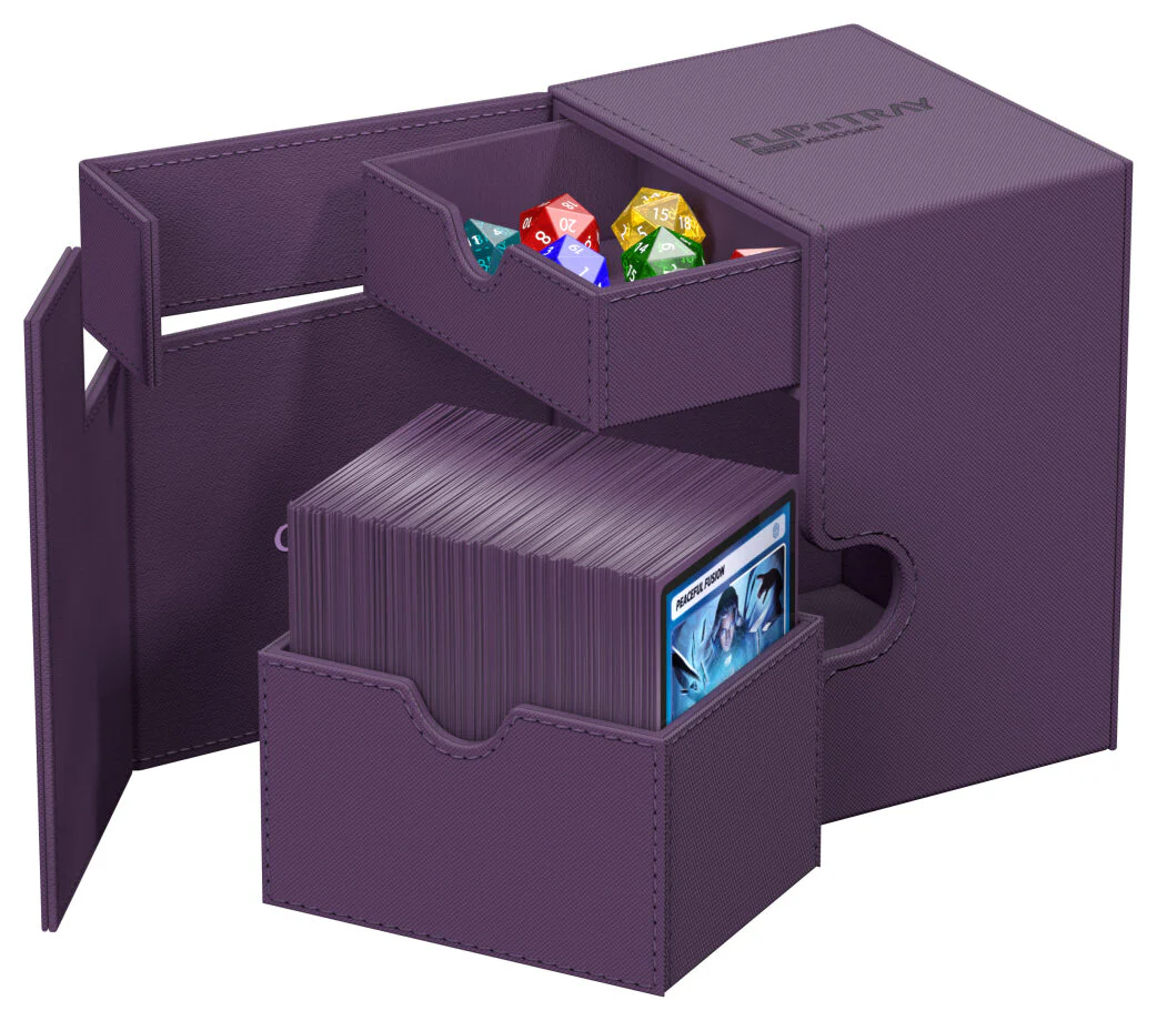 Ultimate Guard: Xenoskin Flip'N'Tray Deck Case 133+ - Monocolor Purple - Image 2