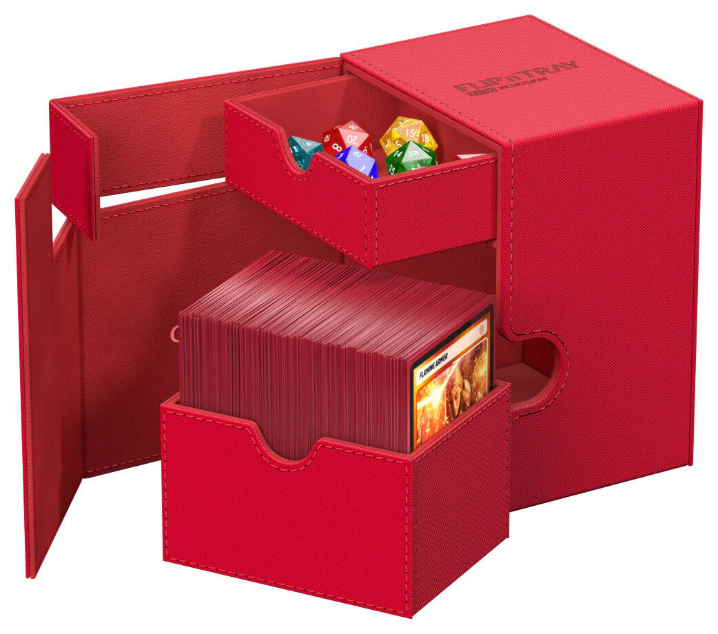Ultimate Guard: Xenoskin Flip'N'Tray Deck Case 133+ - Monocolor Red - Image 2